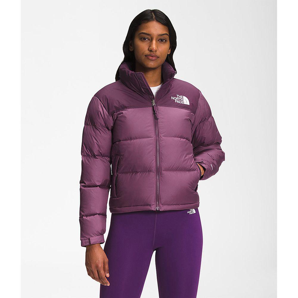 The North Face 1996 Retro Γυναικεια Μπουφάν Nuptse - Μωβ / Μαυρα (LEDJ69458)